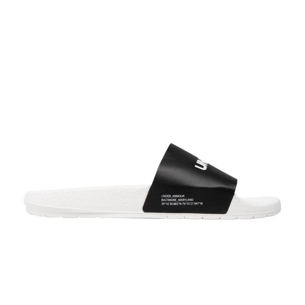 Under Armour Core Remix Slides White Black