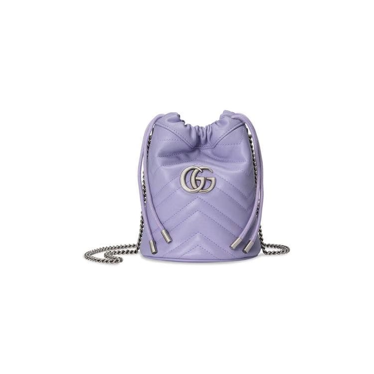 Gucci GG Marmont Mini Bucket Bag Lilac