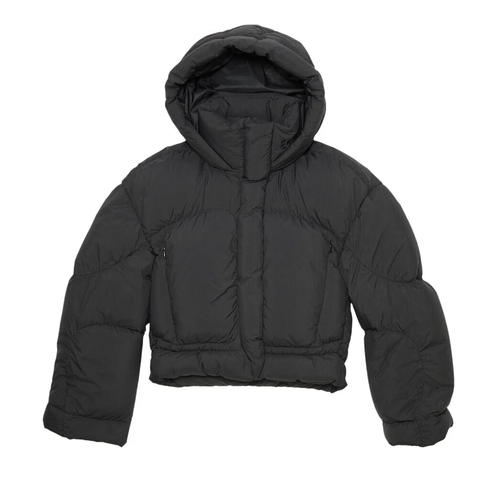 Acne Studios Hooded Puffer Jacket Black