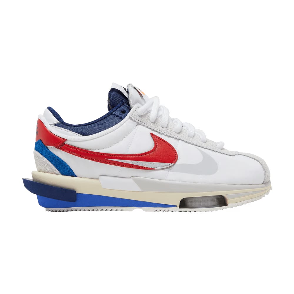 Nike Zoom Cortez x Sacai White University Red Blue