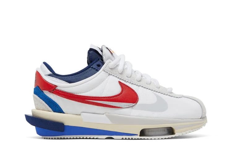 Nike Zoom Cortez x Sacai White University Red Blue