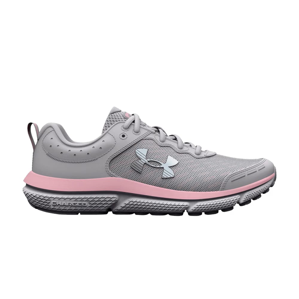 Under Armour Assert 10 AC GS Wide Halo Grey Pink Sugar