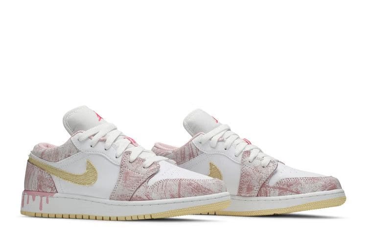 Jordan 1 Low Paint Drip GS