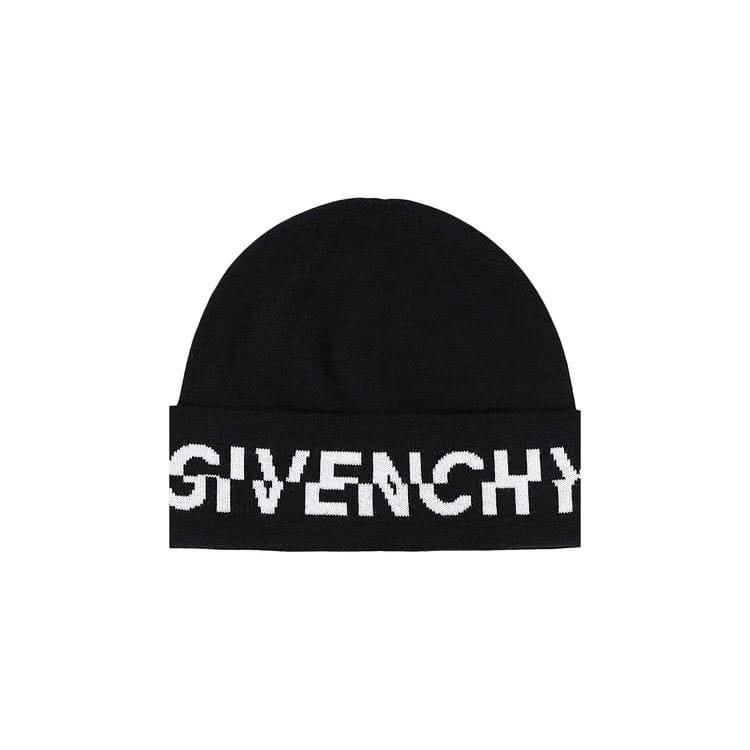 Givenchy Logo Wool Beanie Black