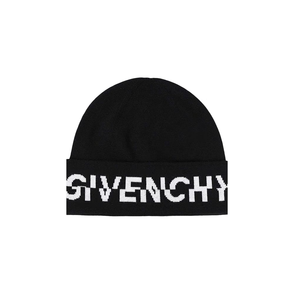 Givenchy Logo Wool Beanie Black