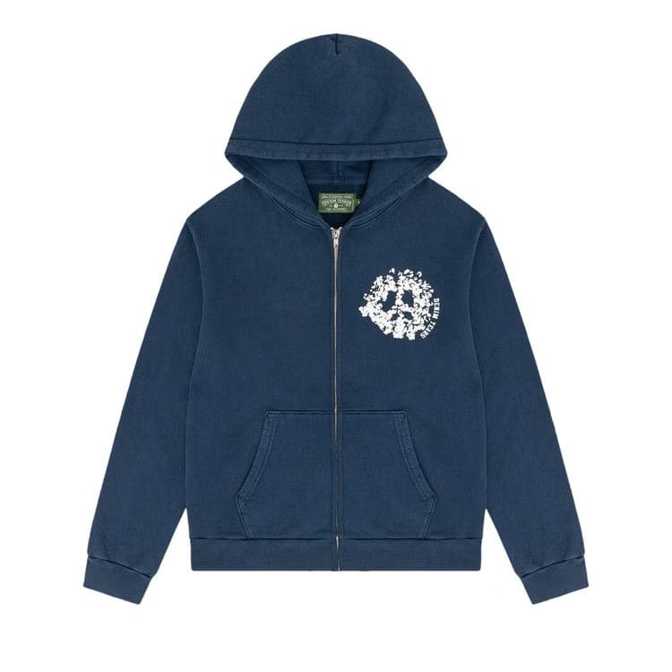 Denim Tears University Zip Hoodie Navy
