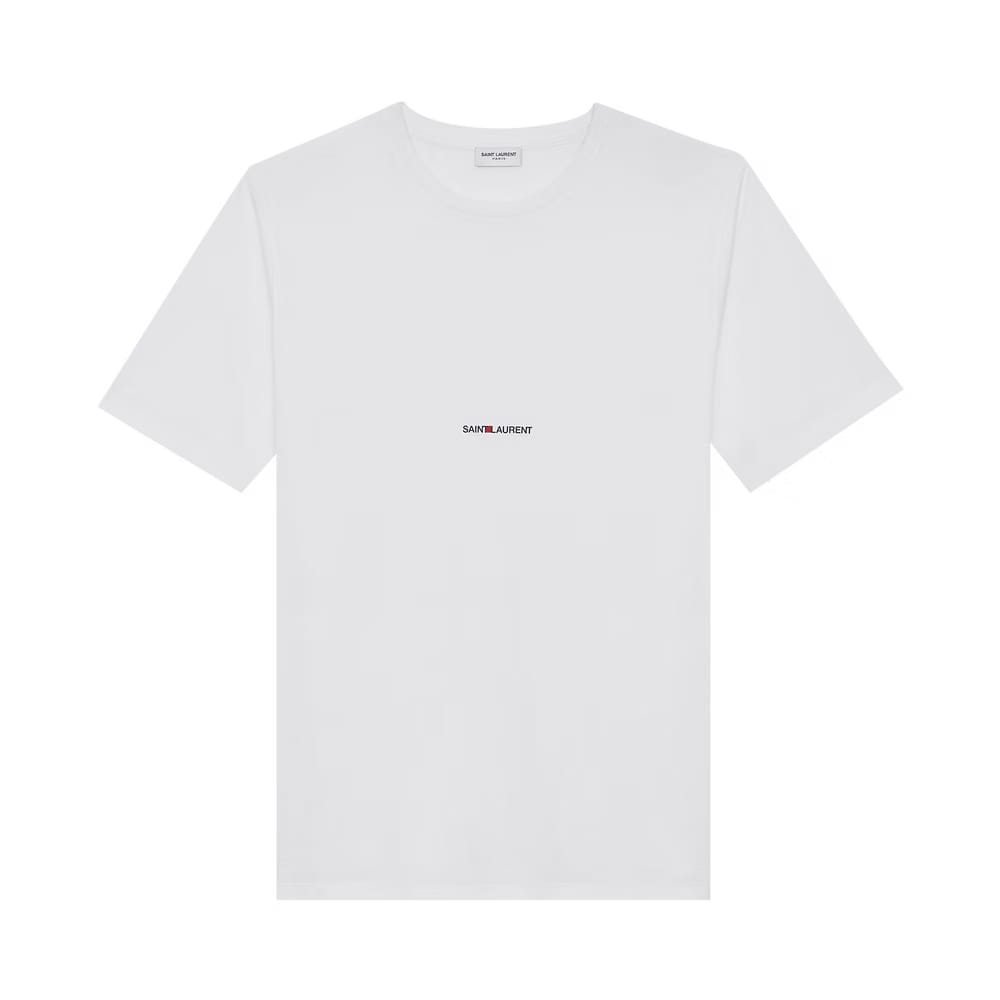 Saint Laurent Archive Logo T-Shirt White