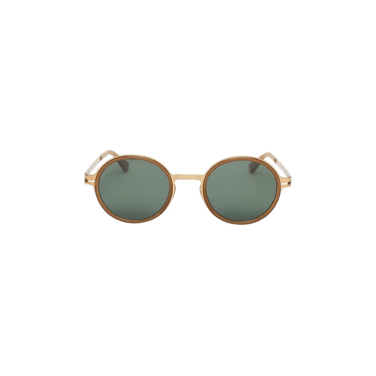 Mykita Dayo Sunglasses Glossy Gold/Brown Dark/Brown