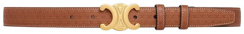 CELINE Medium Elegant Belt Tan