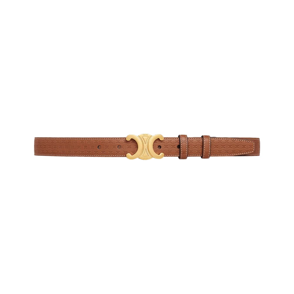 CELINE Medium Elegant Belt Tan