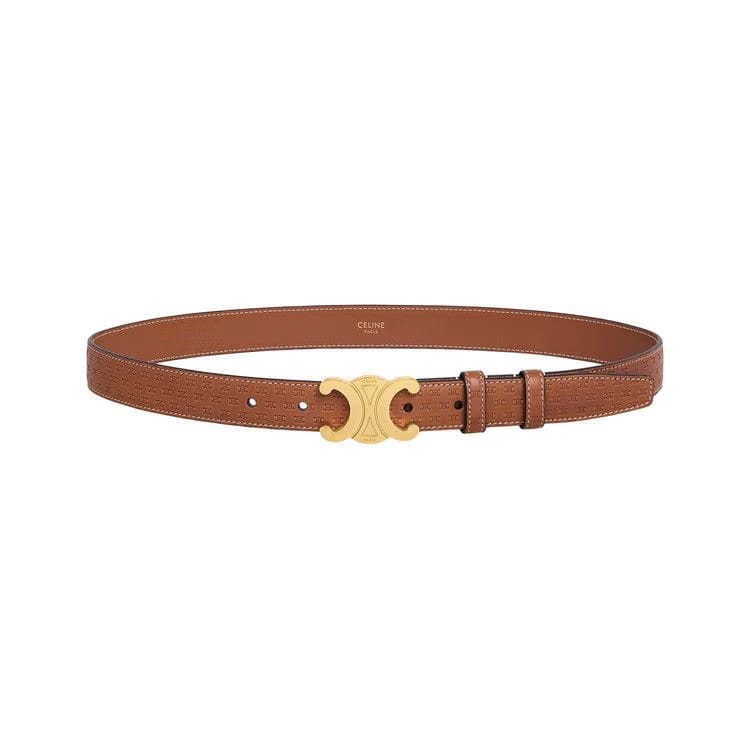 CELINE Medium Elegant Belt Tan