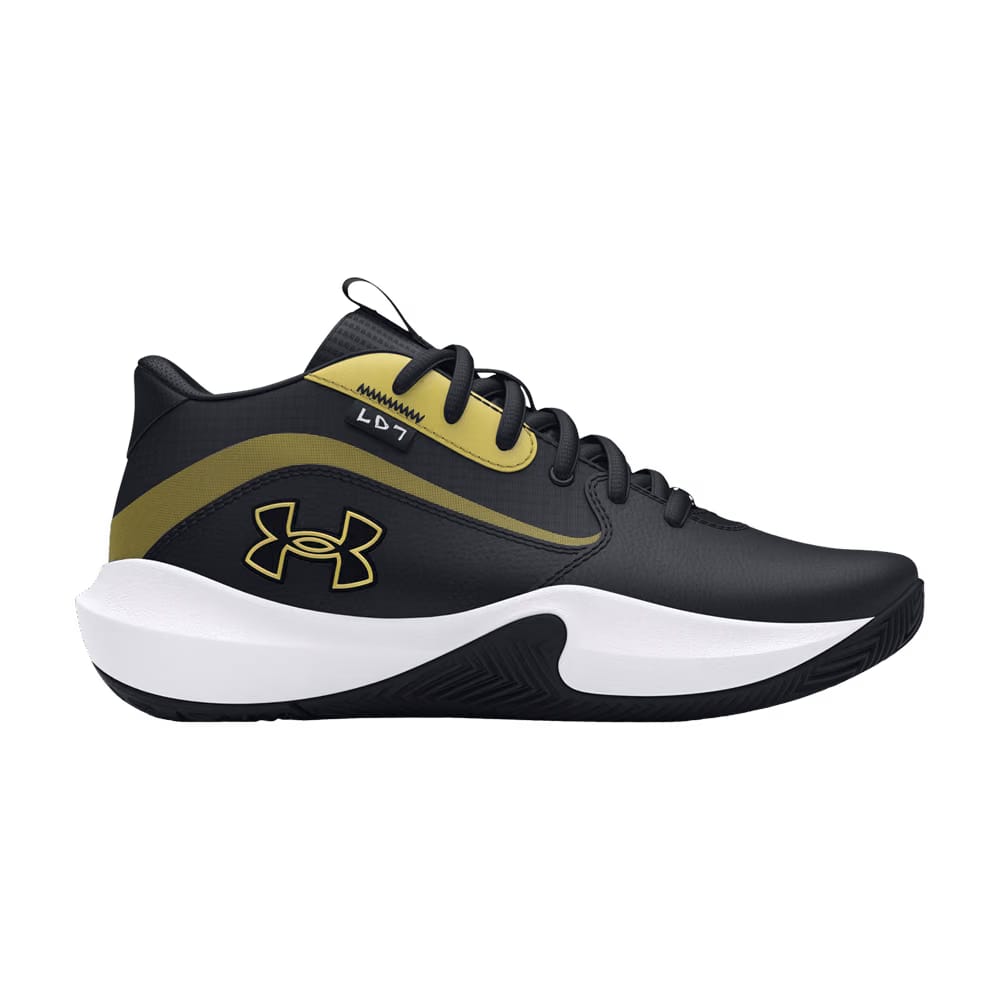 Under Armour Lockdown 7 GS Black Metallic Gold