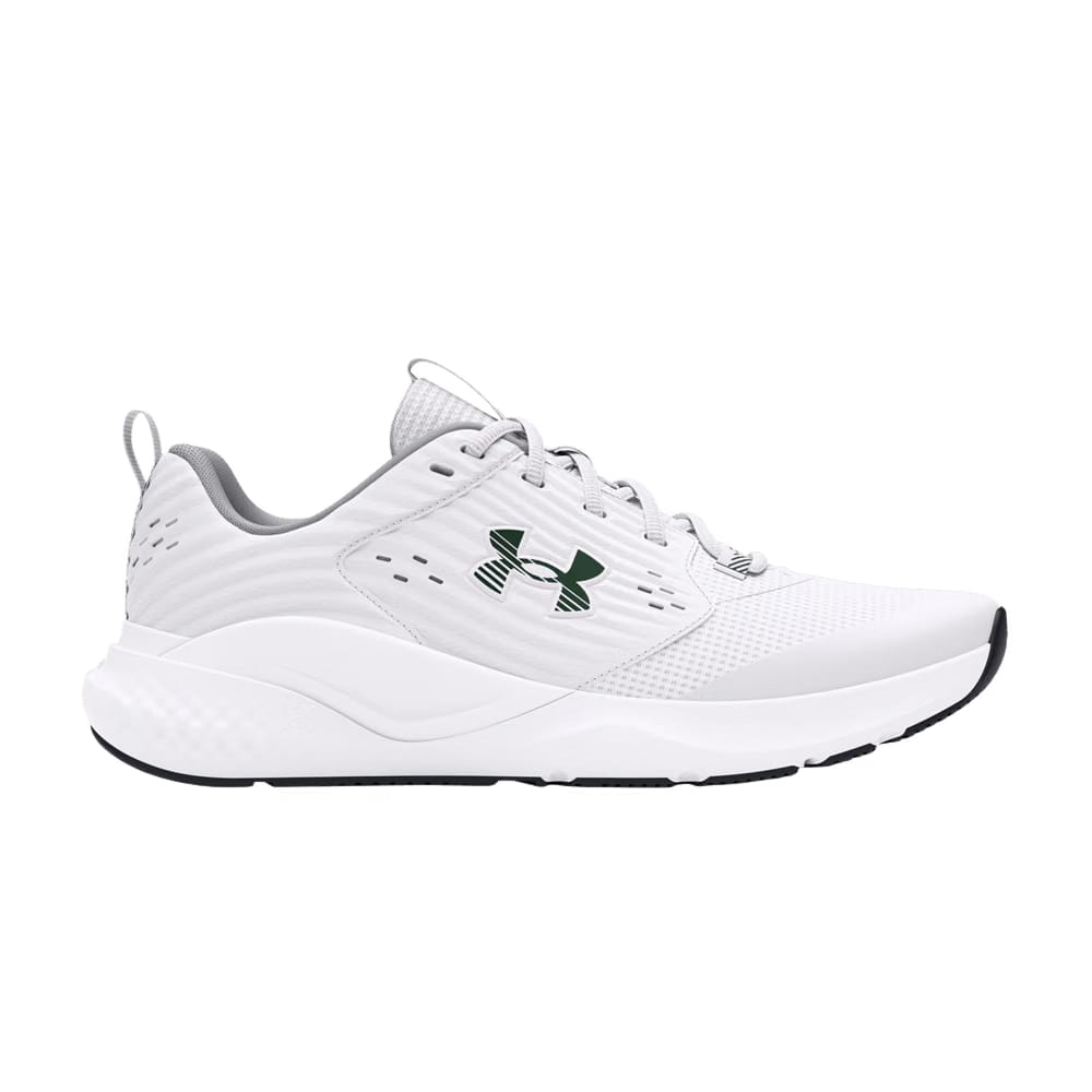 Under Armour Charged Commit 4 White Forest Green