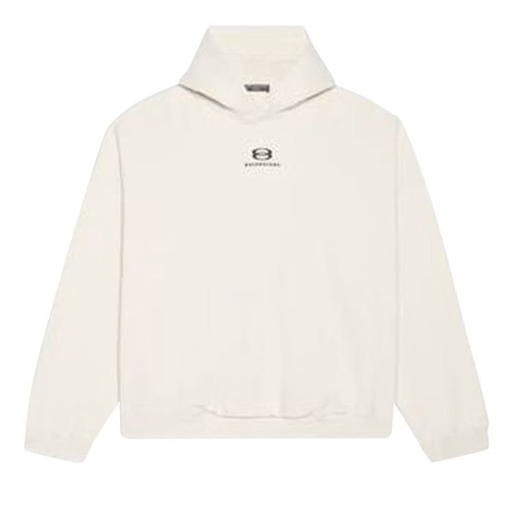 Balenciaga Wide Fit Hoodie Chalky White/Black