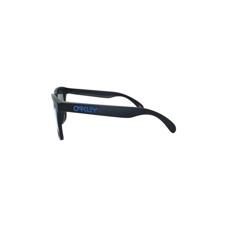 Oakley Frogskins Sunglasses (Low Bridge) Matte Black/Prizm Sapphire