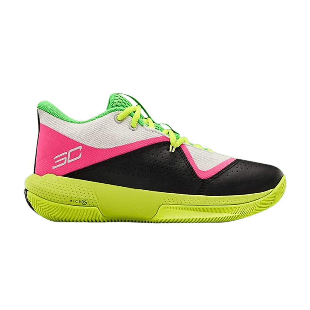 Under Armour SC 3ZER0 4 GS White Vis Yellow