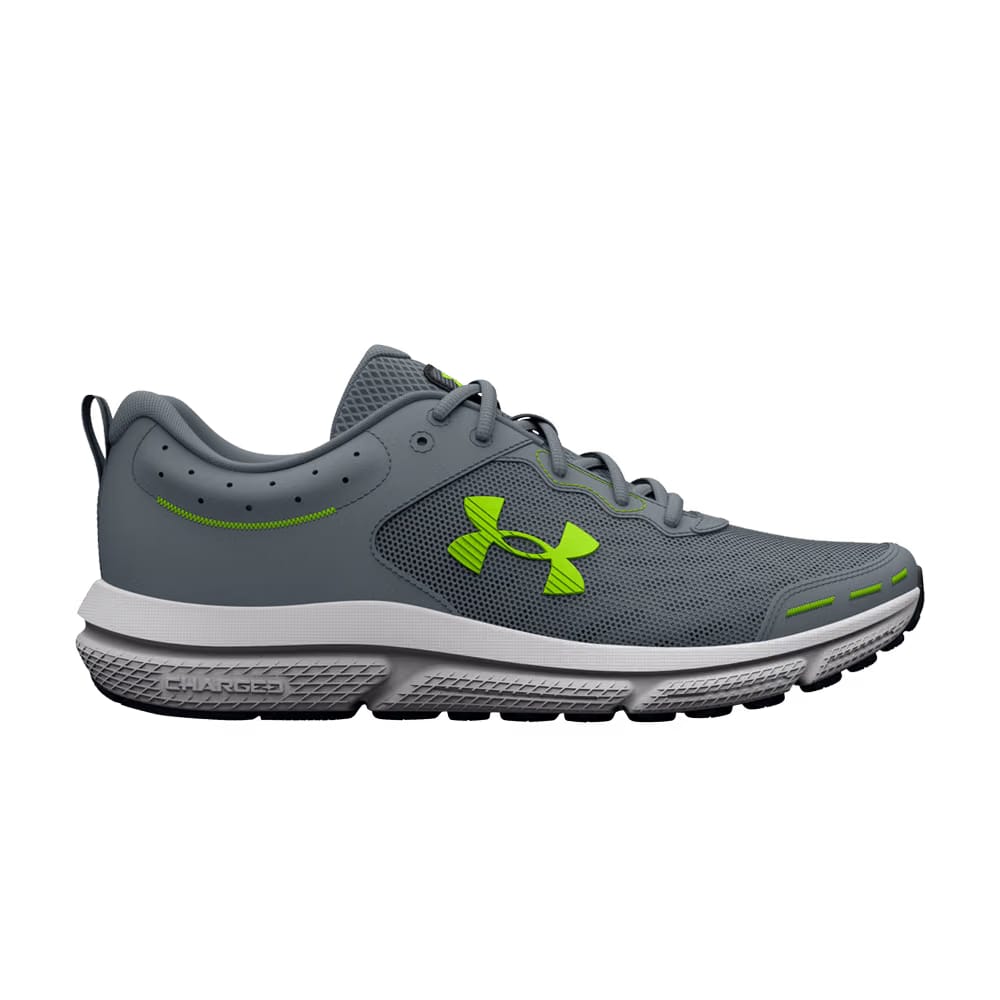 Under Armour Charged Assert 10 4E Wide Gravel Lime Surge