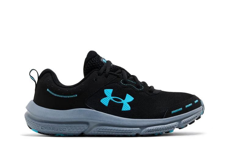 Under Armour Charged Assert 10 Black Blue Surf