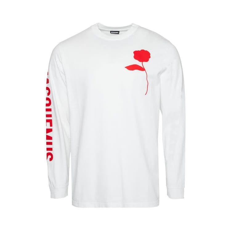 Jacquemus Le Ciceri Long-Sleeve T-Shirt White/Red