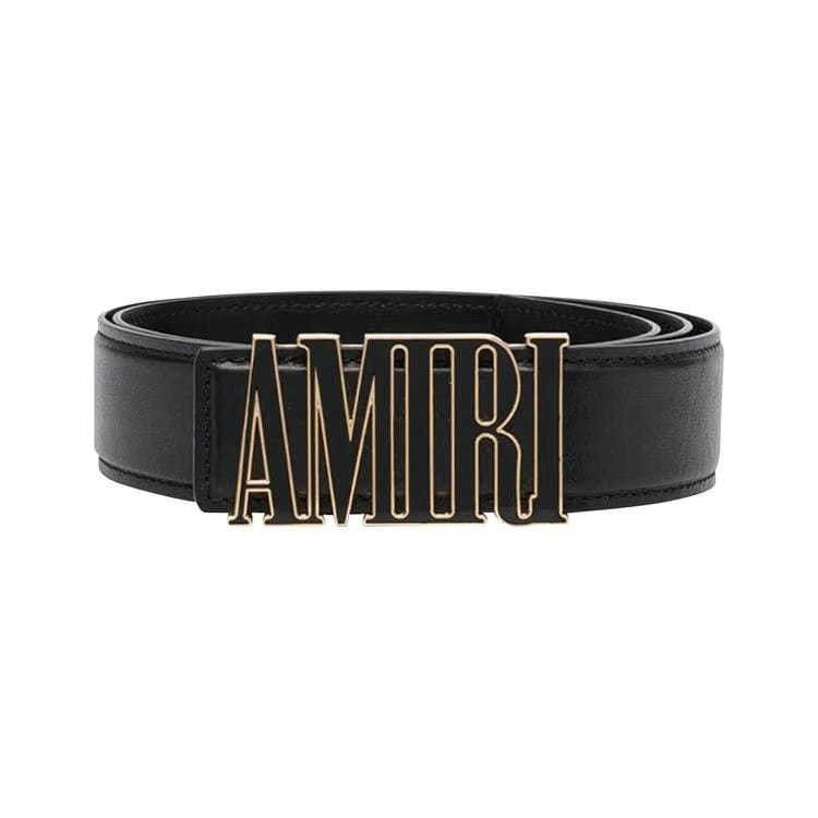 Amiri Nappa 4cm Belt Black