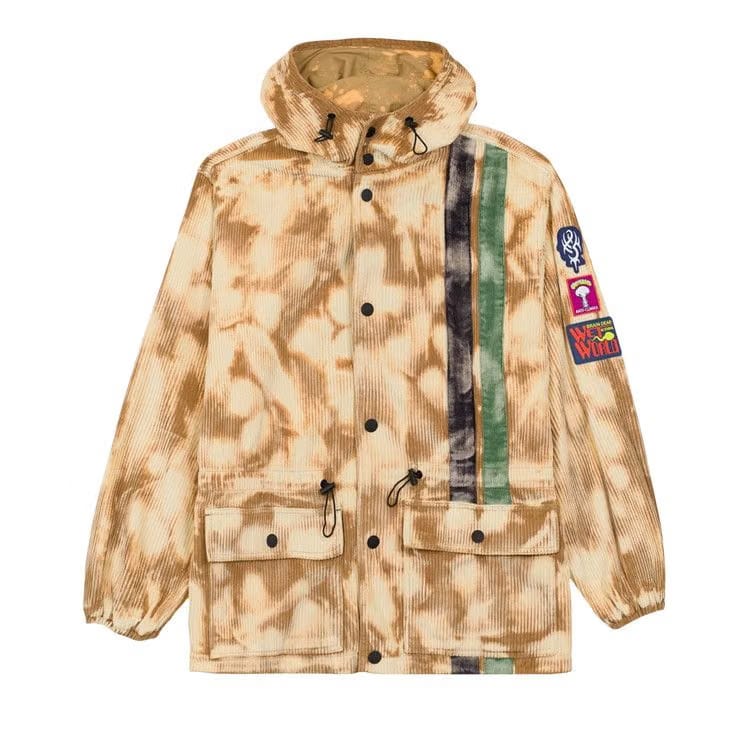 Brain Dead Hooded Corduroy Racing Jacket Cream