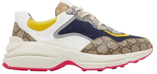 Gucci GG Rhyton Beige White Yellow