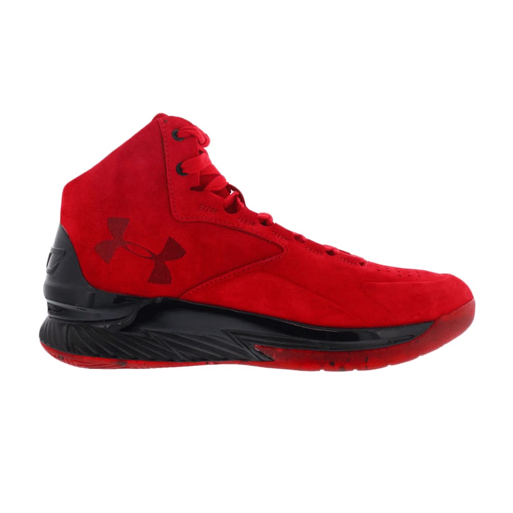 Under Armour Curry Lux Mid Suede Red
