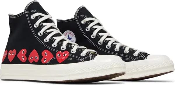 Converse Chuck Taylor All Star 70 Hi Comme des Garcons PLAY Multi-Heart Black