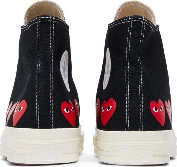Converse Chuck Taylor All Star 70 Hi Comme des Garcons PLAY Multi-Heart Black