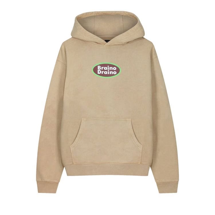 Brain Dead Braino Draino Hoodie Tan