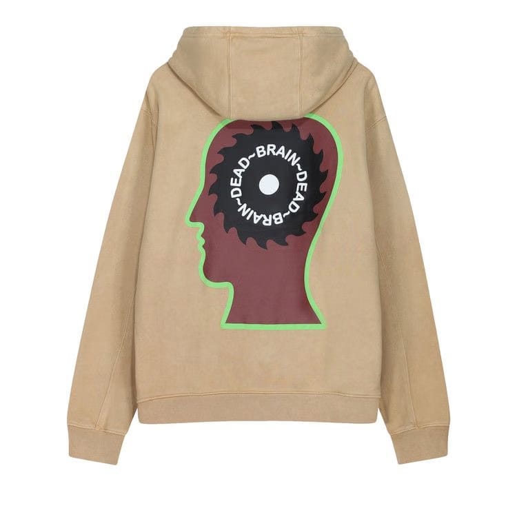 Brain Dead Braino Draino Hoodie Tan