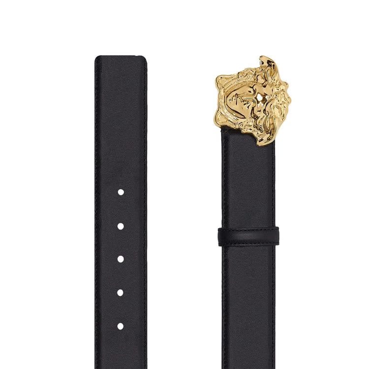 Versace Palazzo Belt Black/Warm Gold