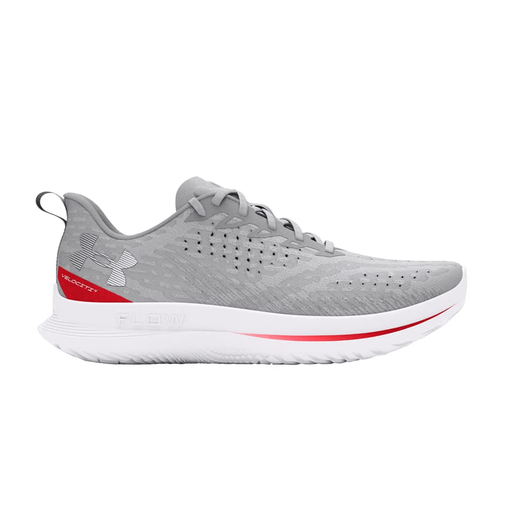 Under Armour Flow Velociti 4 Halo Grey Racer Red