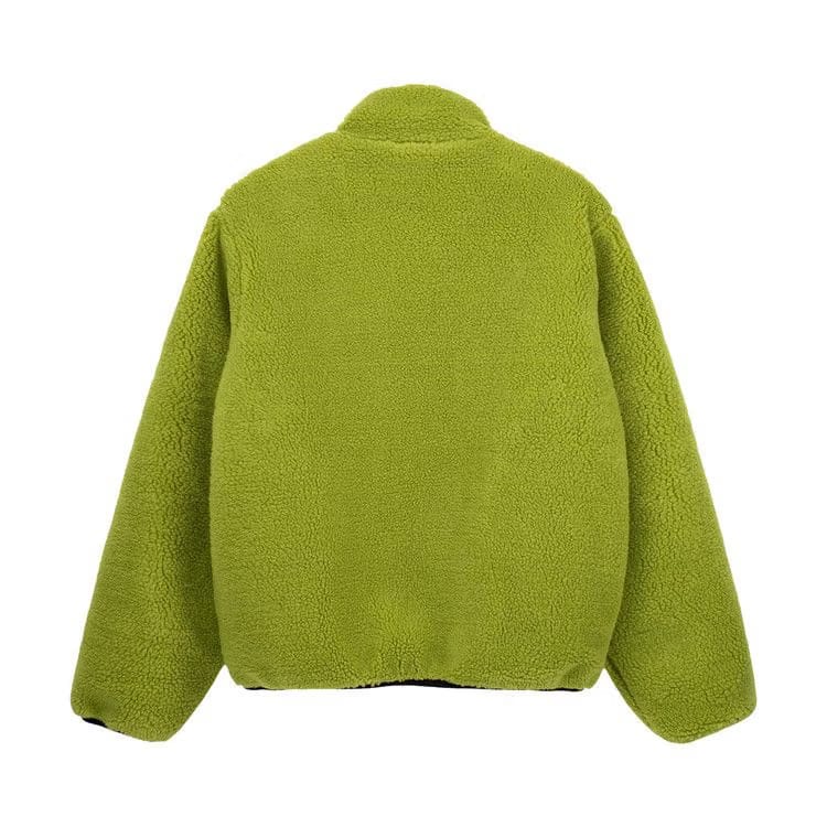 Stussy Sherpa Reversible Jacket Moss Green