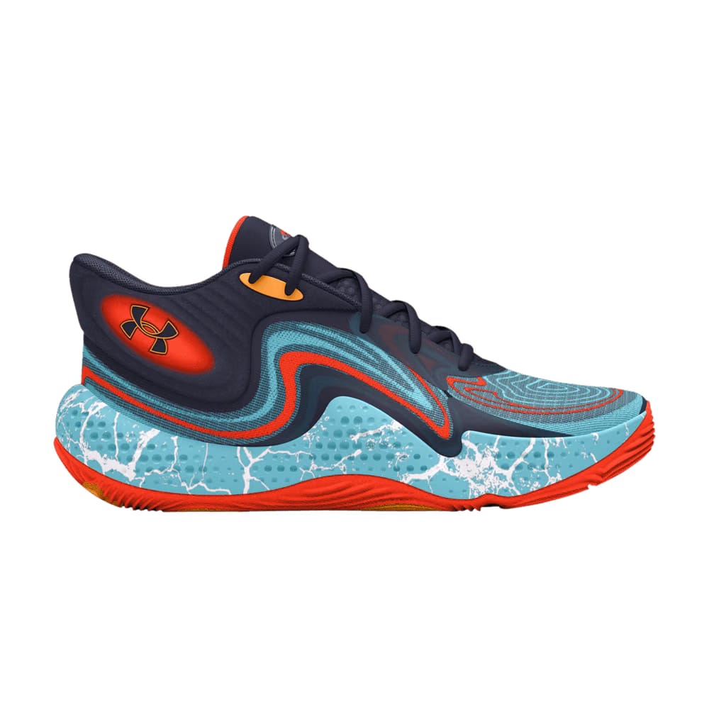 Under Armour Spawn 6 Mid E24 Midnight Navy Sky Blue Lightning