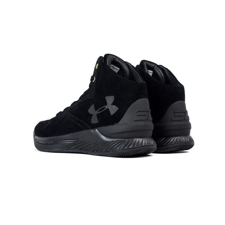 Under Armour Curry 1 Lux Mid Black Suede
