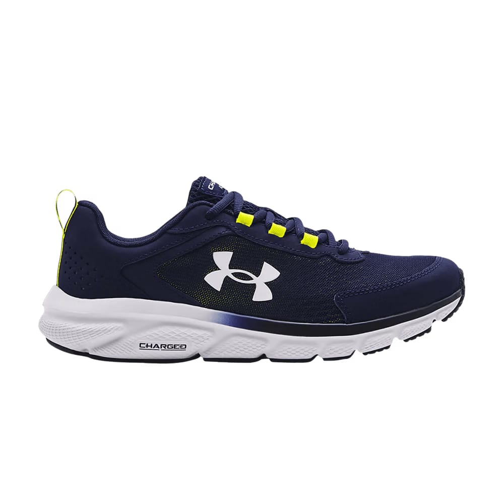 Under Armour Charged Assert 9 Midnight Navy Yellow Ray