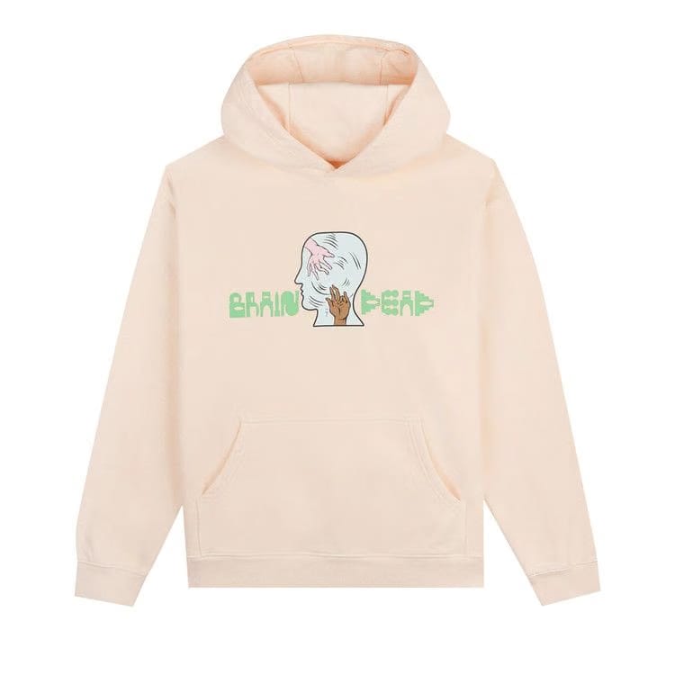 Brain Dead Handheld Hoodie Cream