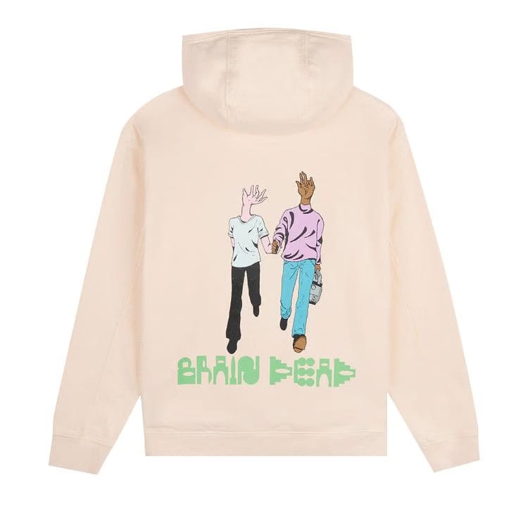 Brain Dead Handheld Hoodie Cream