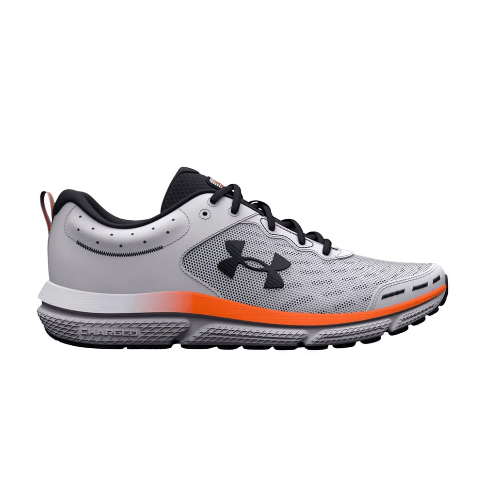 Under Armour Charged Assert 10 White Black Orange