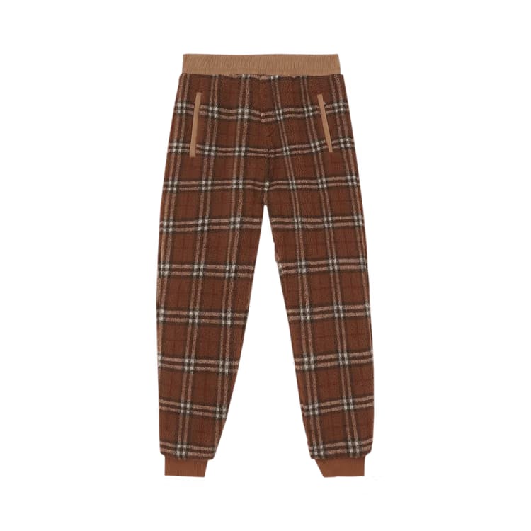 Burberry Dimitri Fleece Pants Dark Birch Brown