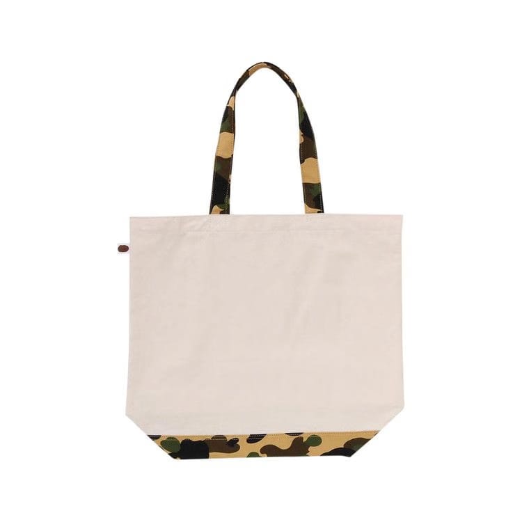 BAPE 1st Camo Ape Head Tote Bag Ivory