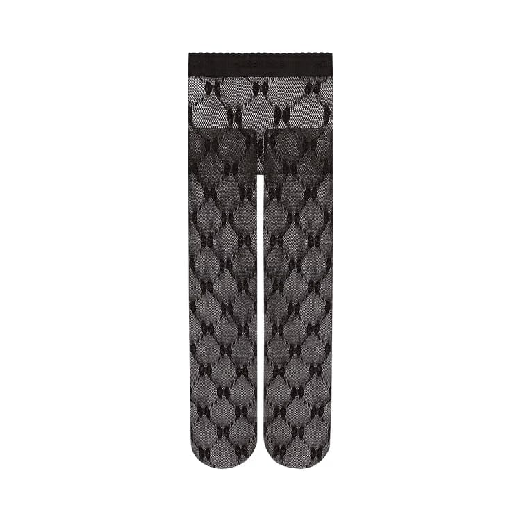 Gucci GG Knit Tights Black/Gold