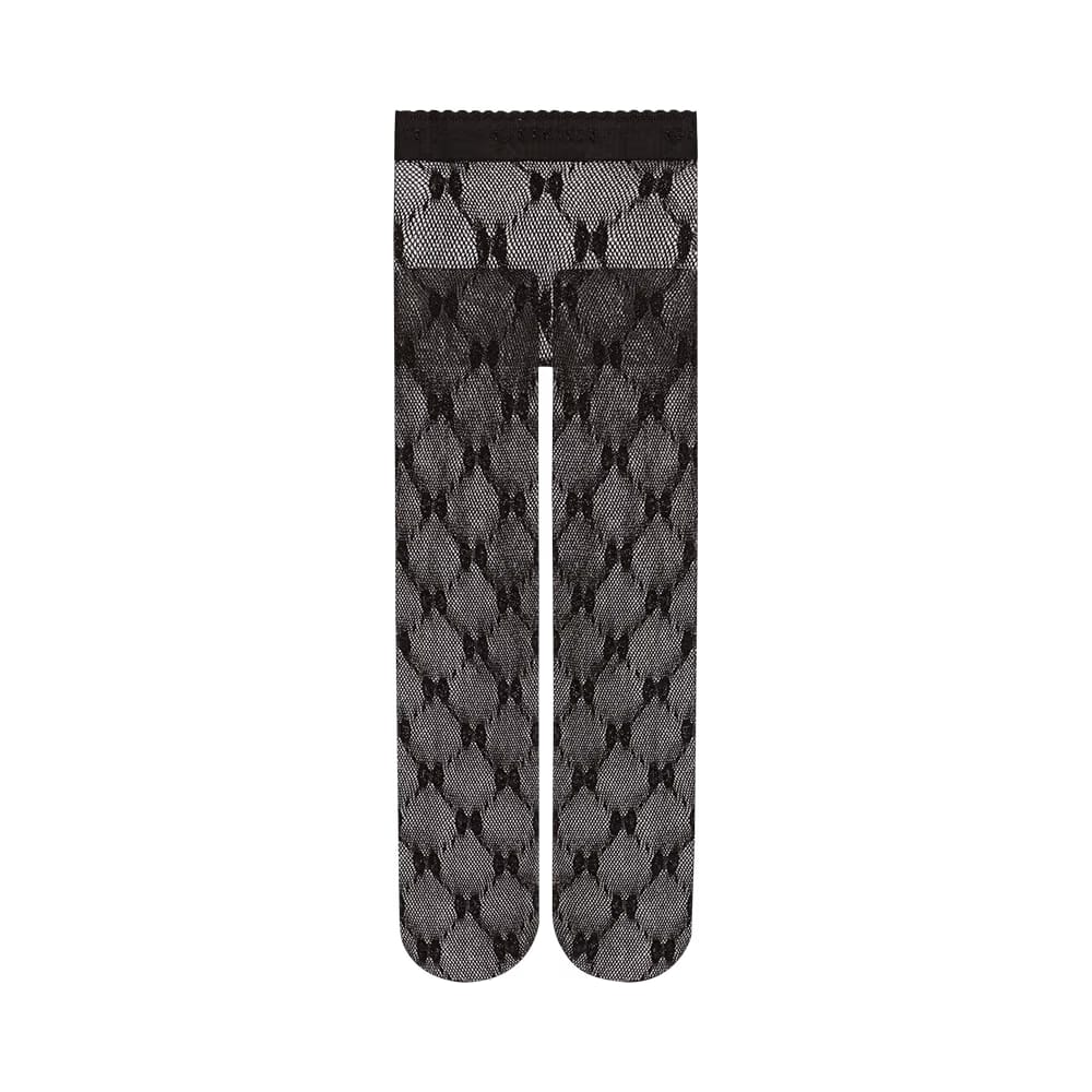Gucci GG Knit Tights Black/Gold