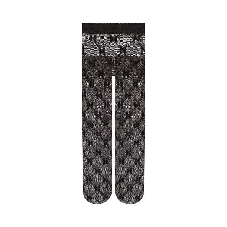 Gucci GG Knit Tights Black/Gold