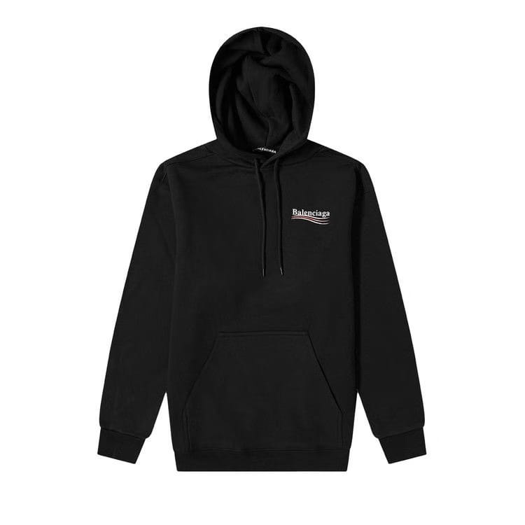 Balenciaga Political Campaign Hoodie Black