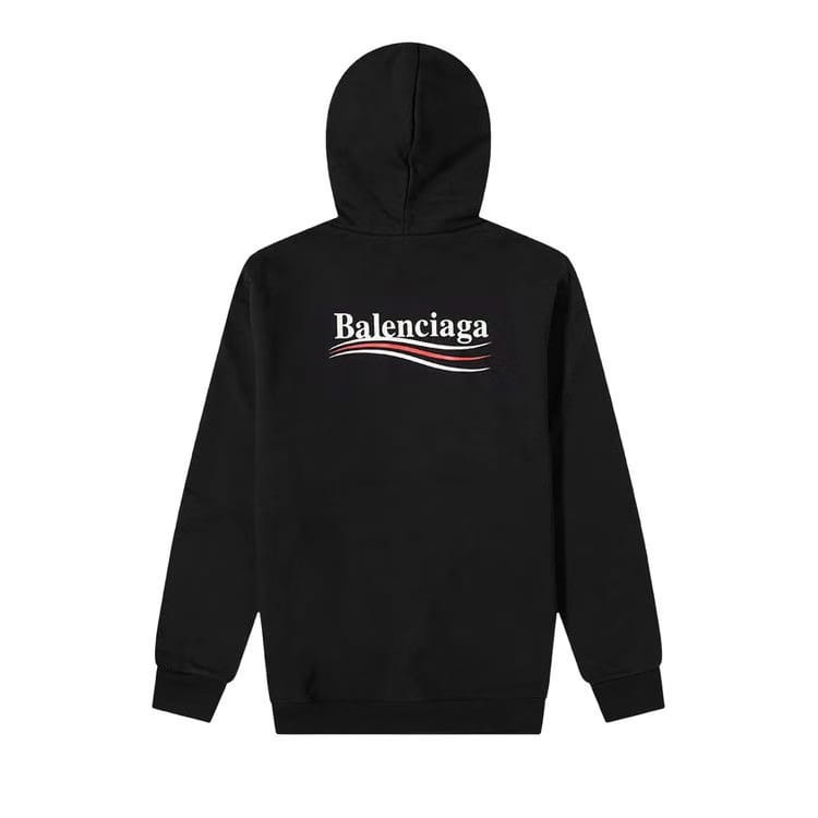 Balenciaga Political Campaign Hoodie Black