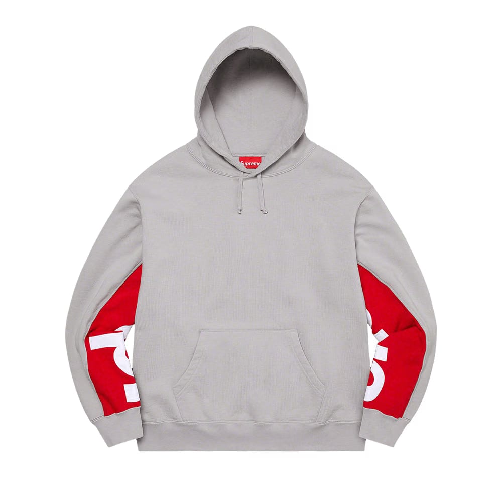 Supreme Cropped Panels Hoodie Grey