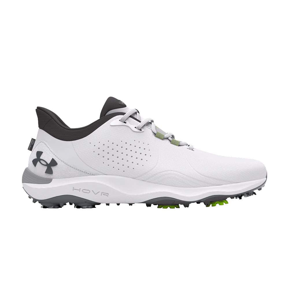 Under Armour Drive Pro Golf Wide White Metallic Gun Metal