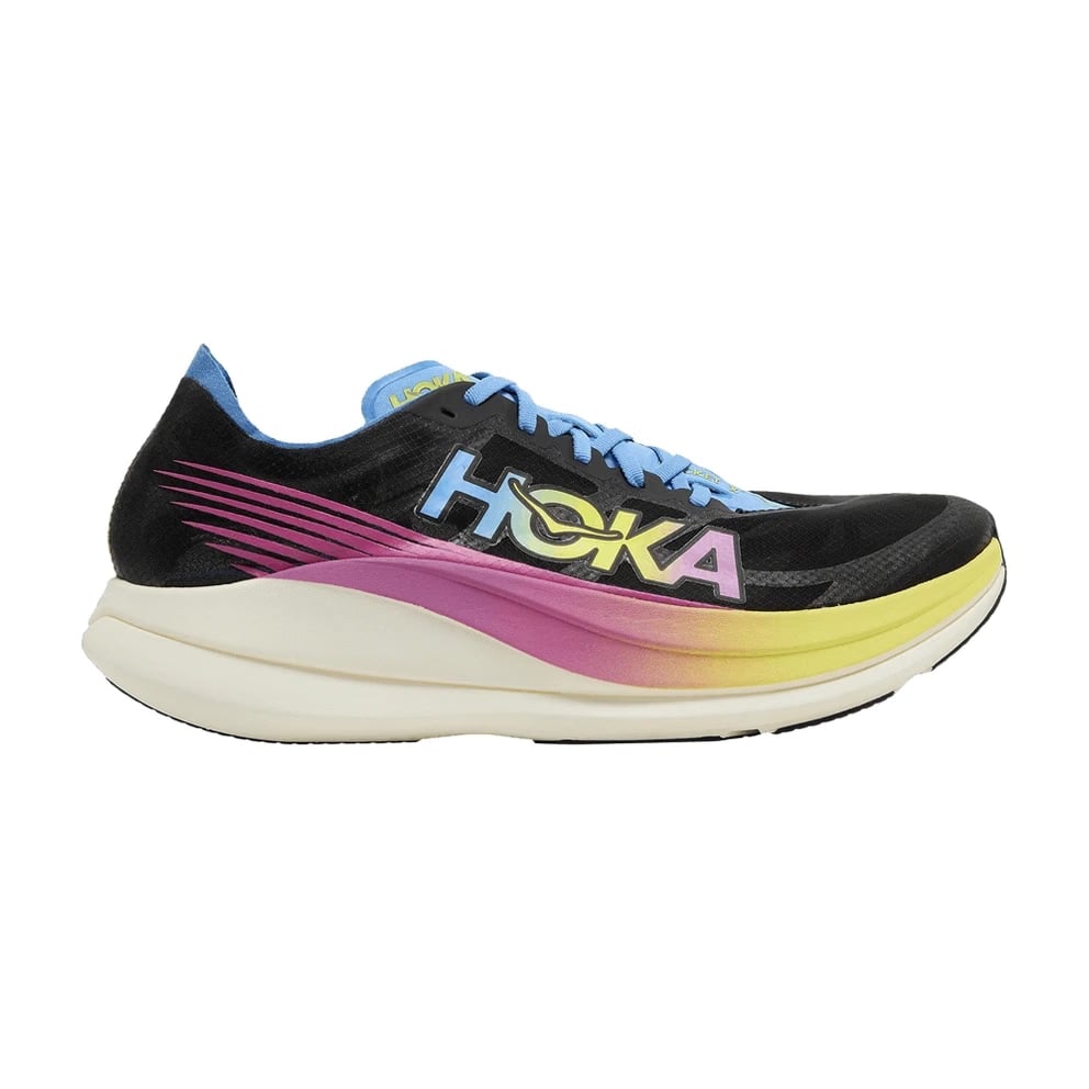 Hoka Rocket x 2 Black Rainbow